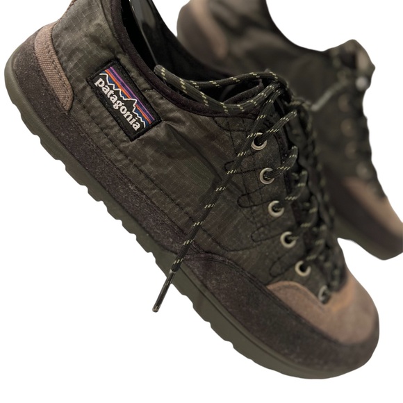 Patagonia Shoes Patagonia Smoked Green Activist Hiking Sneakers